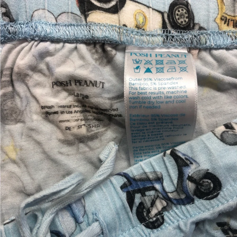 Posh Peanut Police Print Adult Pajamas - Picture 6 of 9